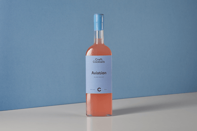 Large bottle 700ml Aviation cocktail. A sour gin cocktail drink with premium Irish gin, violet, cherry liquers. Craft Cocktails are hand mixed and bottled in Dublin 7 by award winning bartenders using 100% natural ingredients. Range of pre-mixed, pre-batched bottled premium Irish cocktails to enjoy at home. From Ireland's best cocktail bar Bar 1661. Made in Ireland. Nationwide delivery.